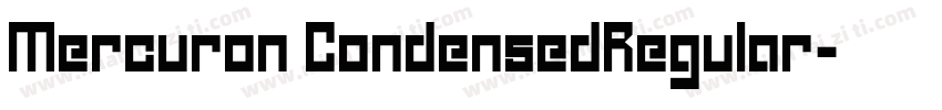 Mercuron CondensedRegular字体转换